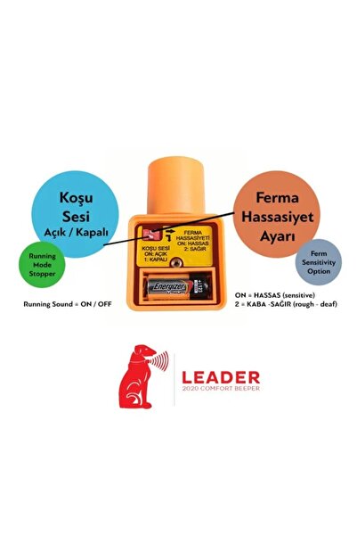 LEADER BEEPER LEADER COMFORT 2020 Low Tone BEEPER TASMA Elektronik Tasma Ferma Tasması