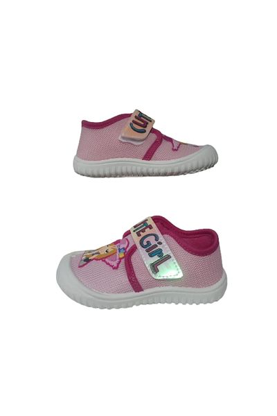 GEZER Pink and White Figured Girl's Shoe - Ultra Light, for Home and School Nursery Gzerr59-179