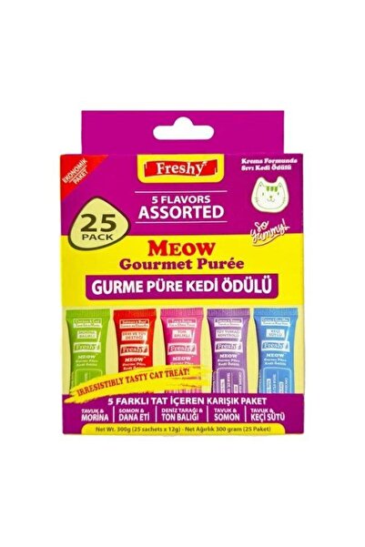 Freshy Meow Gurme Karışık Paket 25'li - 300gr