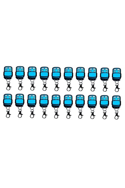 Akıllı Kodlanabilir Otopark Bariyer Garaj Kepenk Kumandası 433mhz Wicom UK 44 (20 Adet)