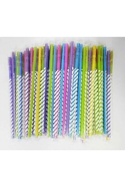 OPTİMEX Frozen jelatinli körüklü geniş pipet 10'lu soğuk kahve içecek pipeti