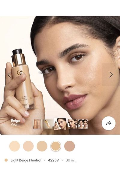 Oriflame Giordani Gold - Age Defying Strengthening Serum, Light Beige Neutral Foundation