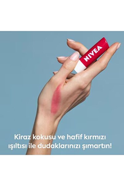 NIVEA Dudak Bakım Kremi ve Parlatıcısı Kiraz 4,8 g 24 Saat Nem