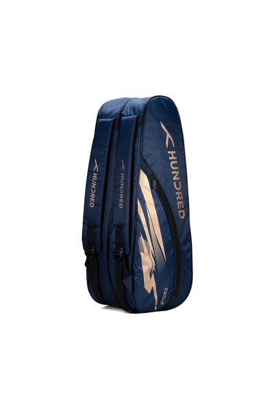 Hundred Cosmogear Badminton Kit-bag Navy, Double Zipper Bagith Front Zipper P...