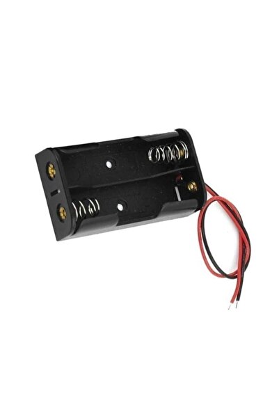 Arduino (10 ADET) 2'li Aa Pil Yuvası - Pil Kutusu - Pil Yatağı
