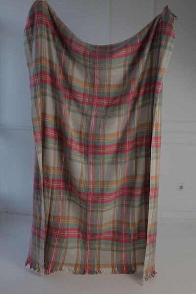 Halil Onat Plaid Single Cotton Blanket Mixed Color