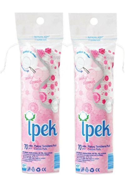 İpek Silk Makeup Removal Pad 70 Pieces X 2 Pieces