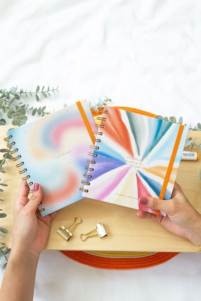 Matt Notebook 15x15 см Квадратен планер Göreği - Комплект от 2 спирални неограничени планера и тефтера
