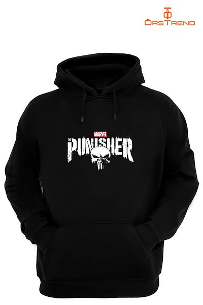 ÖRSTREND Unisex Hooded Sweatshirt - Punisher Printed