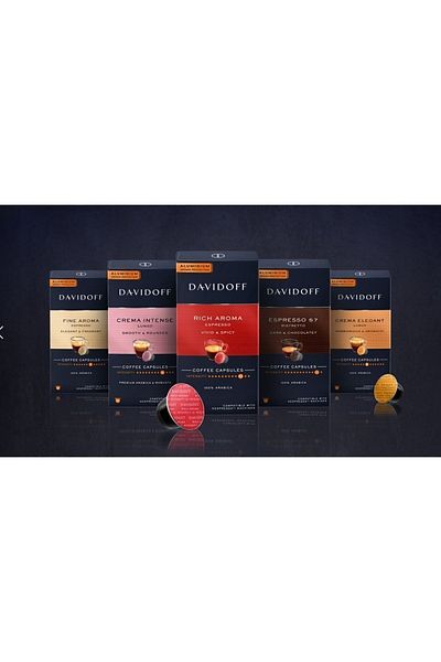 Davidoff ديفيدوف 5 × 10 كبسولات قهوة (متوافقة مع نسبريسو)