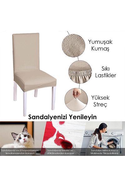 Faiend Νέο μοντέλο Κάλυμμα καρέκλας με μοτίβο Lycra Fabric Anti-pilling - Μονό