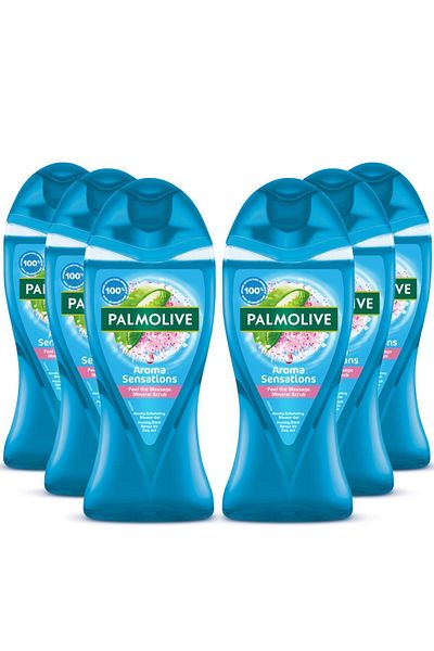 Palmolive Natural Shower Gel Aroma Sensation Feel The Massage 250ml, Value Pack, 6 Pack
