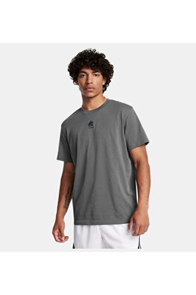 Under Armour Erkek UA Curry Heavyweight Logo Tişört 1387107-025