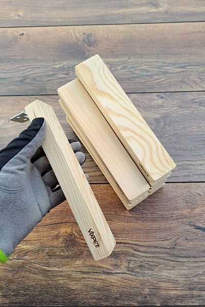 Vixpet Pine Wooden Pigeon Perch - 20 Cm, 10 Pieces, Single Perch, Wooden Perch, Resting Perch