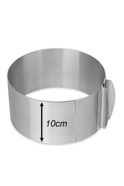 PASTA VİTRİN Ayarlanabilir Yuvarlak Pasta Kek Pandispanya Kalıbı 10 Cm