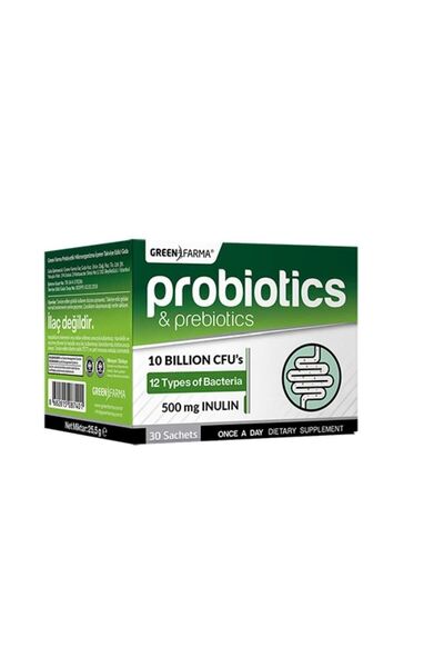GreenFarma Green Farma - Probiotic and Prebiotic (10 billion) 30 Sachets