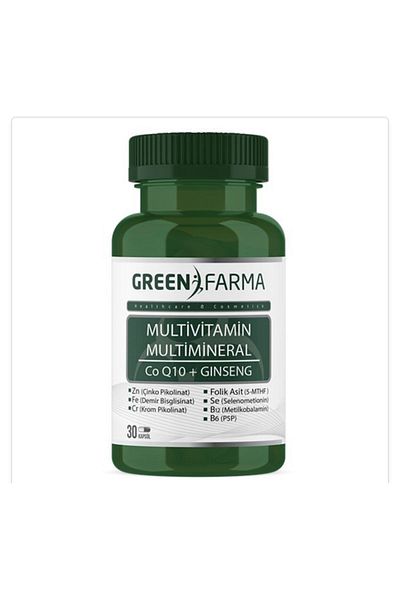 GreenFarma Green Farma - 30 Capsules Multivitamin and Multimineral