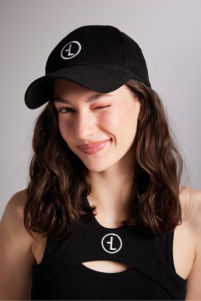 HOLLY LOLLY Schwarzer Hut mit Holly-Logo-Stickerei