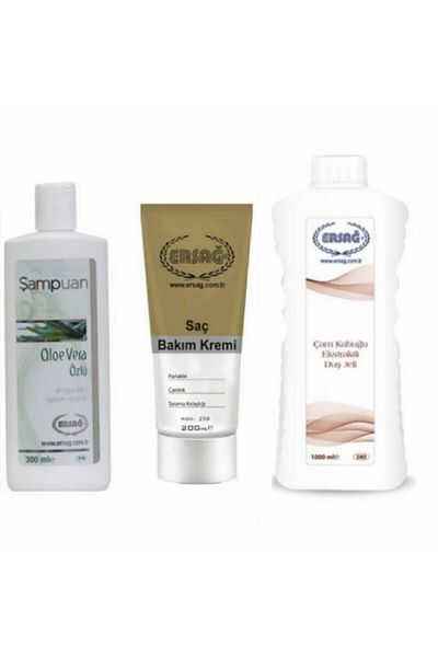 Ersağ Aloe Vera Extract Shampoo and Conditioner - Pine Shell Shower Gel