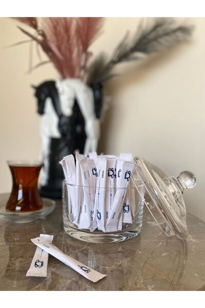 Sugar أعواد سكر ألازباك، سكر أبيض، مسحوق سكر، أعواد سكر ملونة باللون الأزرق، 3 جرام، 500 قطعة