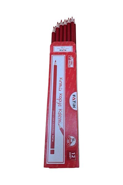 Timon Fatih Copy Red Pencil - 1 Dozen (12 Pieces)