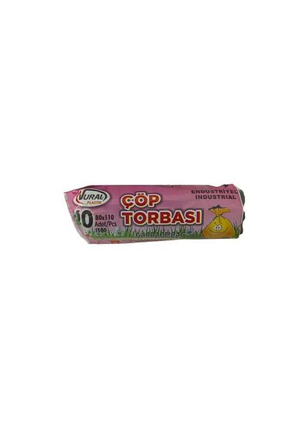 Vural Kumsal Industrial Jumbo Garbage Bag 80x110 Cm 500 gr Black 20 Pack -v