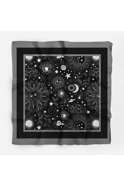 Modabutik Bandană pentru femei cu model Black Moon - 70x70 DG1152-22-22