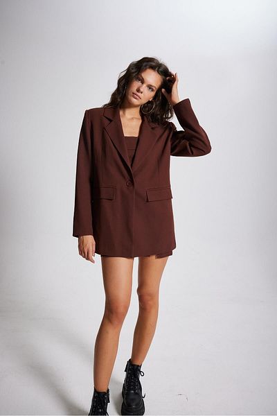 HOLLY LOLLY Hnědá bunda Panky Blazer