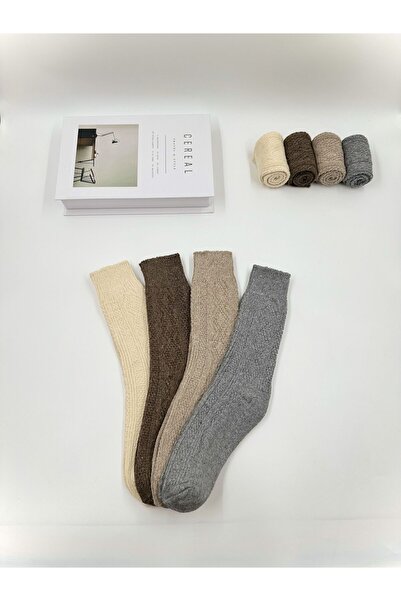 izaycollection Унисекс 4' ребристи вълнени чорапи за ботуши - на човек