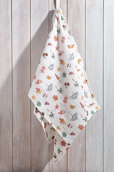 Tuğba Kuğu 2 Layer Muslin Blanket - Summer Vibe - Pattern 1