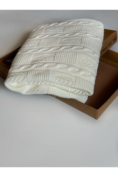 Bursa Trikomer Openwork Knitwear Newborn Baby Blanket