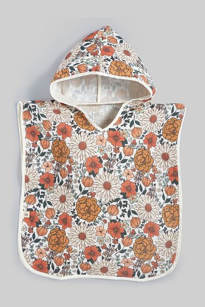 Tuğba Kuğu 2 Layer Muslin Poncho - Pattern 5 Summer Vibe
