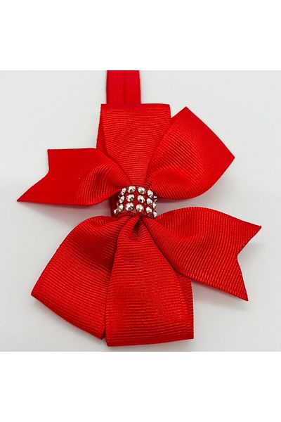 Atılgan Grp Red Stone Detailed Ribbon Baby and Kids Bandana - Handmade