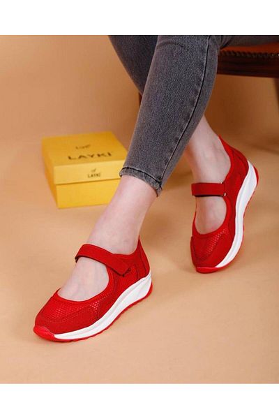 layki Costa Red Women's Summer Shoes - Casual Colorful