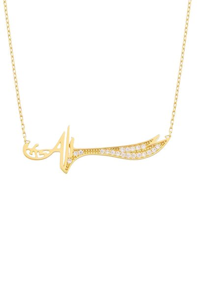 MOOM MÜCEVHERAT Kadın 14 Ayar Altın Telkari Elişi Fantezi Zülfikar Kolye