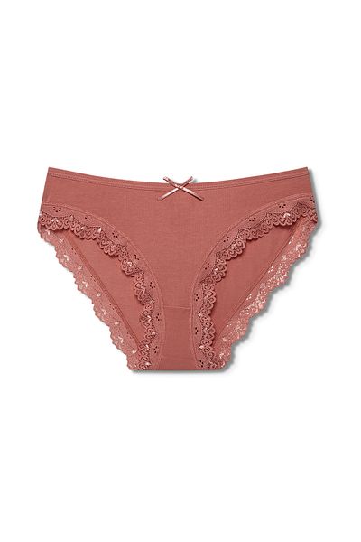 HNX Γυναικεία εσώρουχα 3 συσκευασιών Sur Lace Λεπτομερή βαμβακερά