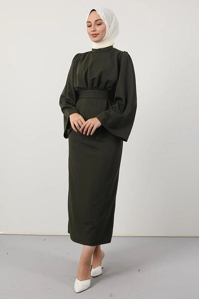 Dm Life Φόρεμα Hijab - Λεπτομέρεια με μανίκια και φύλλο