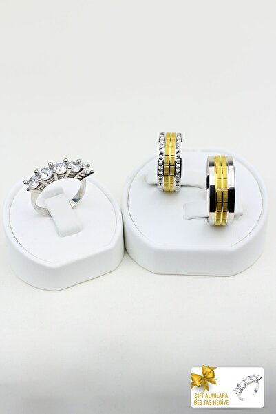 Twem Silver Huzurlu Denizaltı Ahenk 925 Ayar Gümüş Alyans Çift Alıma Beştaş Hediye (TEK YÜZÜK FİYATIDIR)