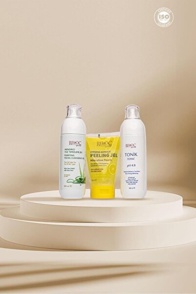 Rehoc Group Yüz Temizleme + Ginseng Peeling +LeTonik 3'lü Süper Paket