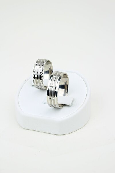 Twem Silver Huzurlu Bağlantı Çemberi 925 Ayar Gümüş Alyans, Nişan Ve Söz Yüzüğü, Çift Alımlara Beştaş Hediye