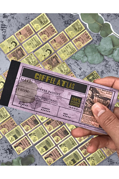 Kağıt Gemi Dükkan Altın Yaldızlı Vintage Kahve Temalı İlan 20 Sayfa 120 Adet ...