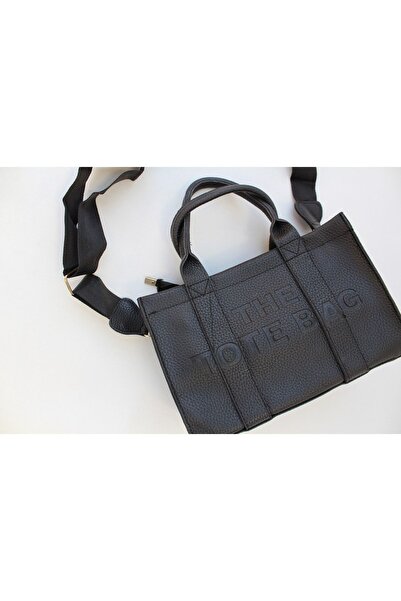 The Tote Bag Siyah El Ve Çapraz Kadın Çantası