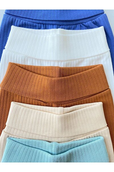 FİYONK BEBE 5'li %100 Pamuklu Raporlu Basic Pantolon