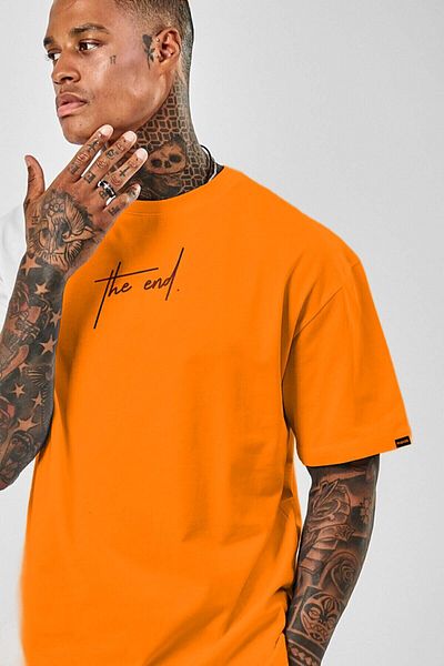 Mambo Μπλουζάκι Unisex The End Printed Oersize Combed T-shirt