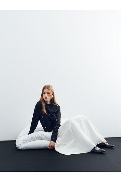 Nocturne Perforated Troc Knitwear