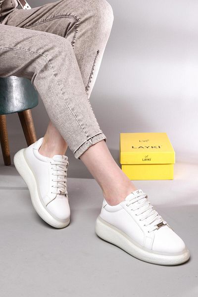 layki Lovels White Colored Transparent Sole Women's Sports Shoes