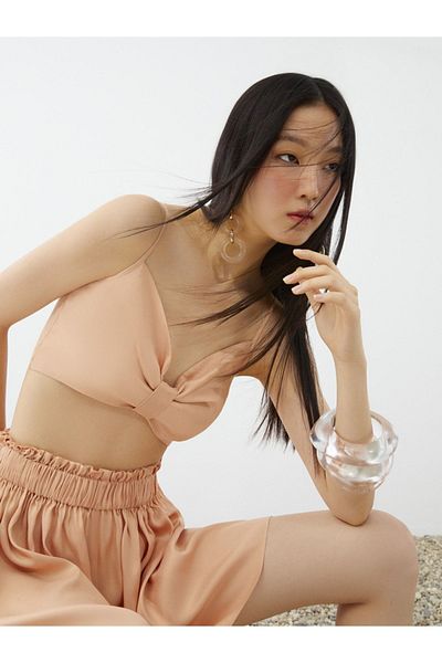 Nocturne Thin Strap Crop Top