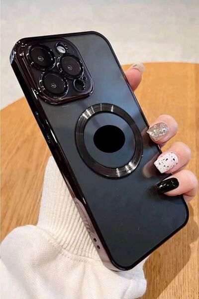 Ceponya حافظة متوافقة مع هاتف آيفون 13 برو ماكس، زوايا ملونة شفافة لحماية الك...