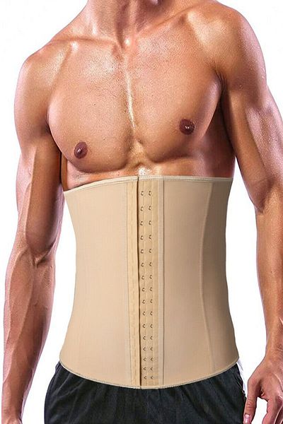 Dr. Fitto Latex Steel Underwire Belly Shaping Men's Waist Corset Skin