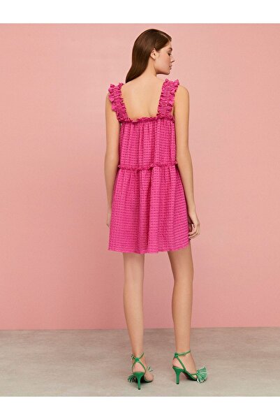 Nocturne Fırfır Detaylı Mini Elbise